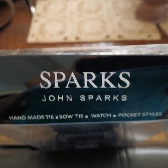 John Sparks Purple and Gray Plaid Tie and Bow Tie Set - Picture 3 of 3